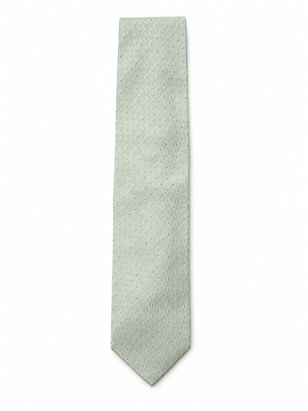 Mens Light Sage Green Textured Tie 56”